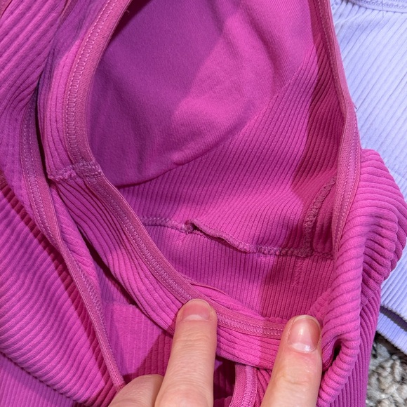 Aerie Sports Bras in Lime Green, Pink, and Lavender - Picture 3 of 8